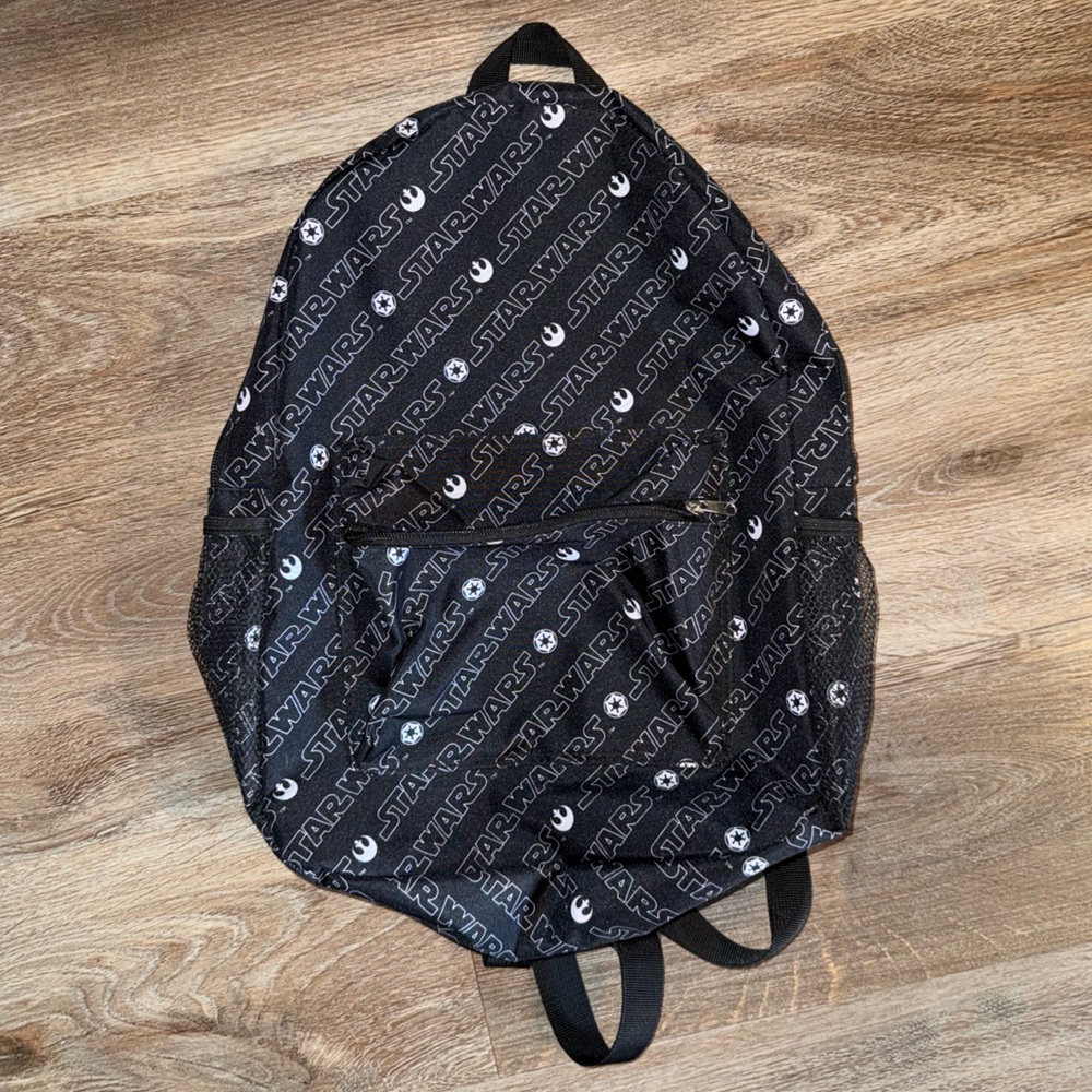 Disney Star Wars Kids Backpack in Black and White